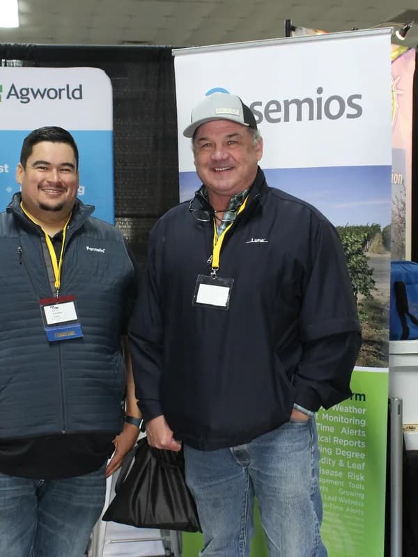 Exhibitors at their stand