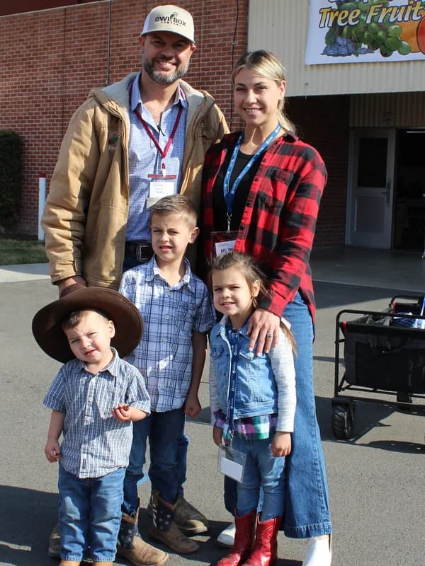 A family at the expo