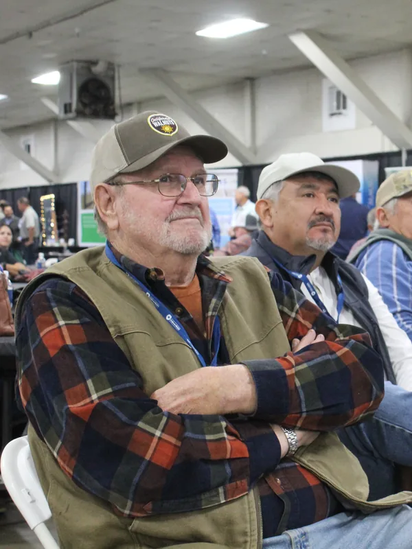 Growers listening in the seminar hall